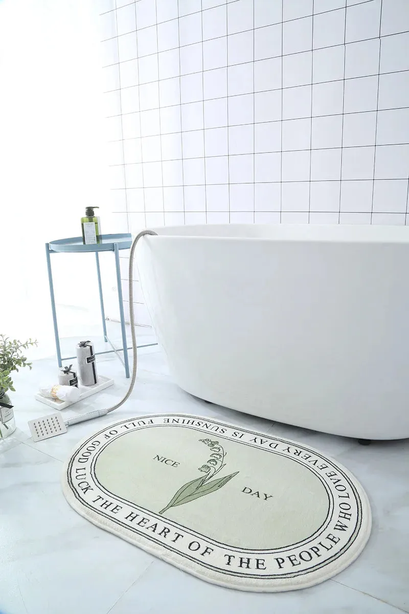 Non-Slip Absorbent Bath Mat & Carpet for Bathroom, Doormat, Balcony, Porch, and Area Use