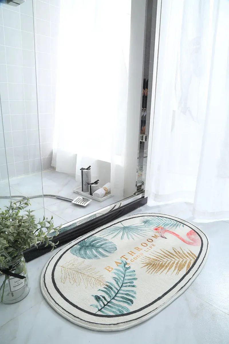 Non-Slip Absorbent Bath Mat & Carpet for Bathroom, Doormat, Balcony, Porch, and Area Use