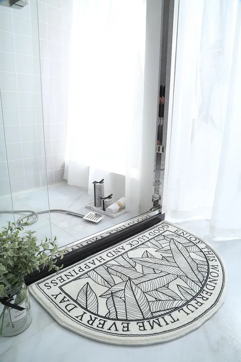 Non-Slip Absorbent Bath Mat & Carpet for Bathroom, Doormat, Balcony, Porch, and Area Use