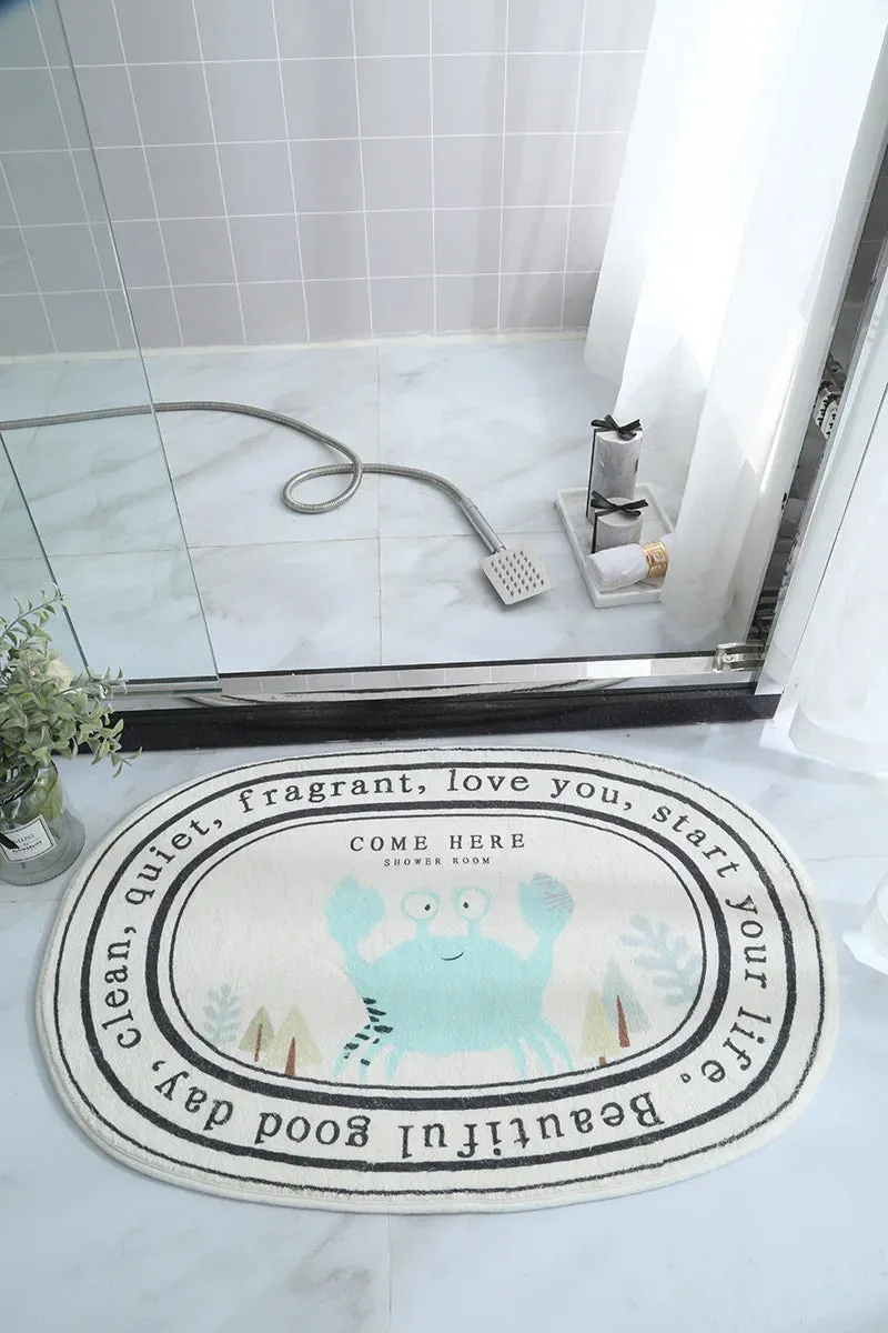 Non-Slip Absorbent Bath Mat & Carpet for Bathroom, Doormat, Balcony, Porch, and Area Use
