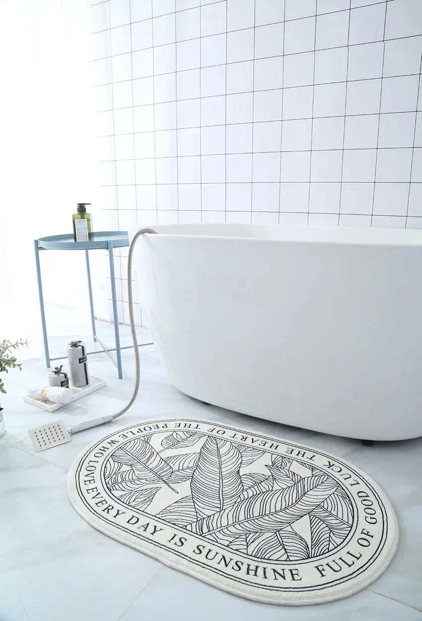 Non-Slip Absorbent Bath Mat & Carpet for Bathroom, Doormat, Balcony, Porch, and Area Use