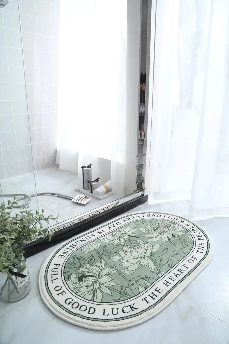 Non-Slip Absorbent Bath Mat & Carpet for Bathroom, Doormat, Balcony, Porch, and Area Use