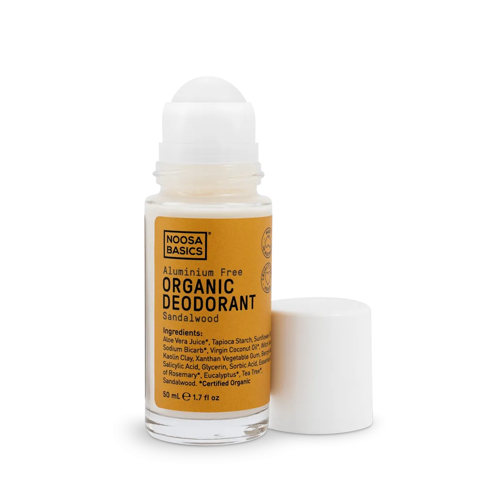Noosa Basics - Organic Deodorant Roll-On - Sandalwood (50g)