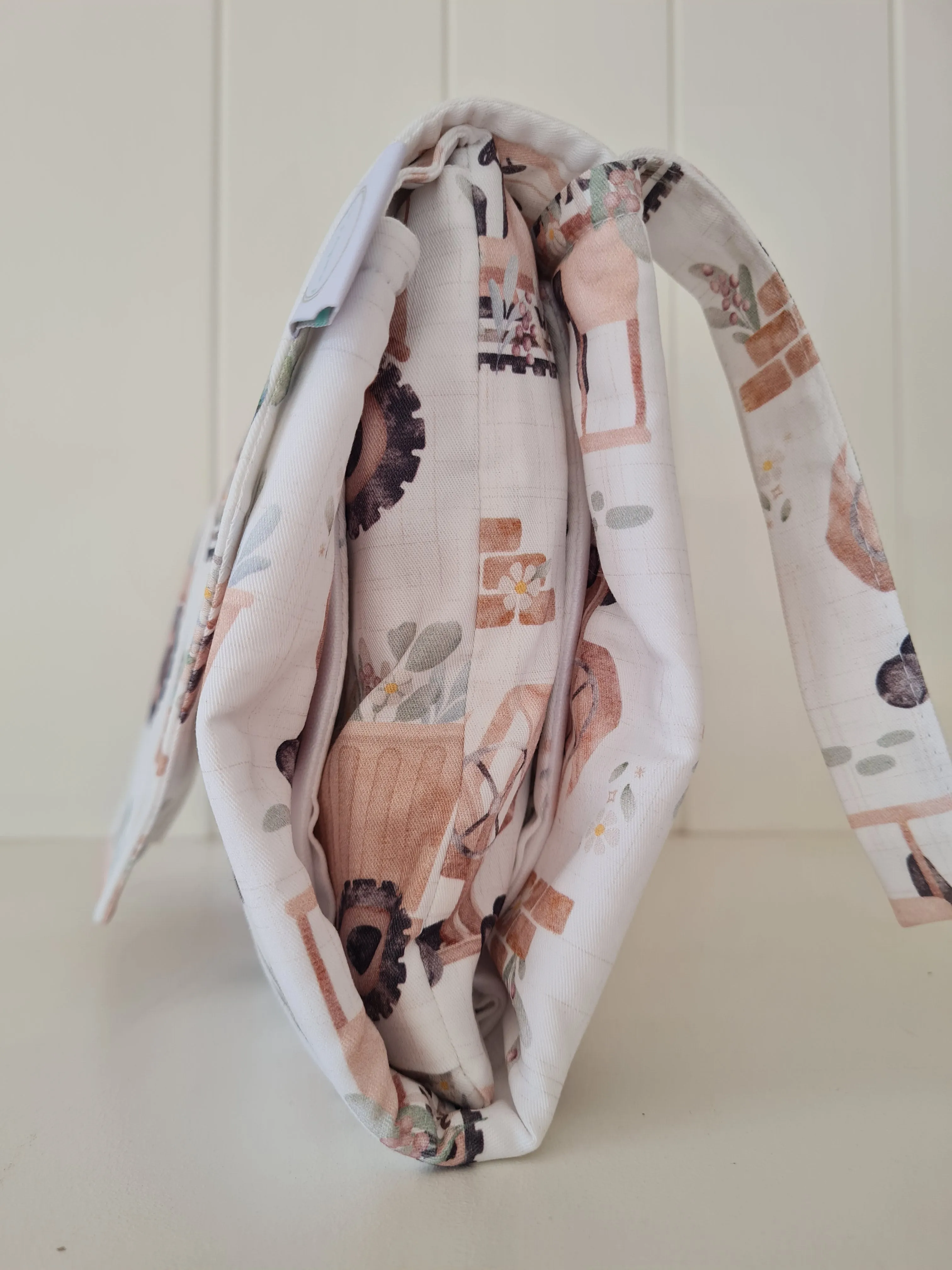 Pastel Construction Nappy change mat clutch (Pre Order - Dispatches in 12 days)