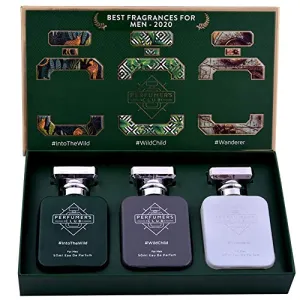 Perfumer's Club"Best Fragrance for Men" Gift Set of 3(Into The Wild   Wild Child   Wanderer) Upto 24 hrs lasting (Eau De Parfum), 150 ml, Best Gift for Men