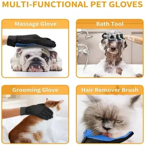 Pet Grooming and Bathing Brush Glove