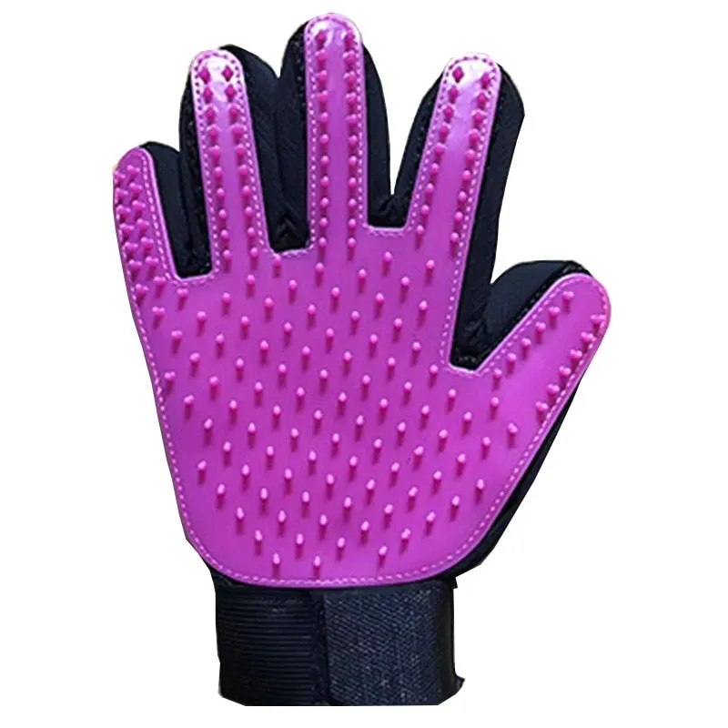 Pet Grooming and Bathing Brush Glove