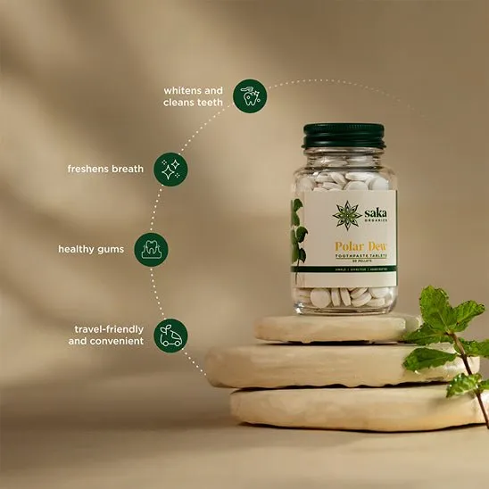 Polar Dew | Handmade Spearmint Toothpaste Tablets (250 Pellets)
