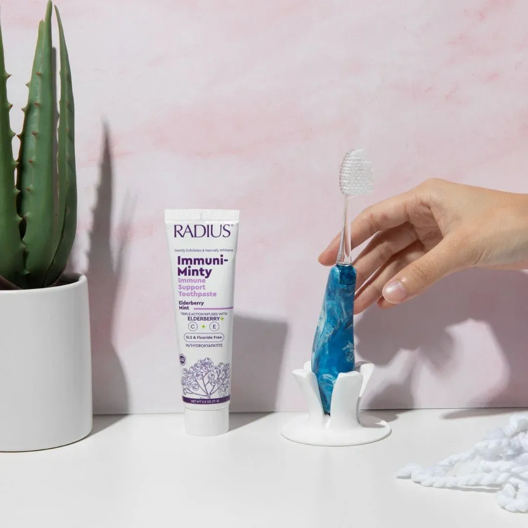 Radius Immuni-Minty Immune Support Toothpaste - Elderberry Mint 2.5 oz Toothpaste