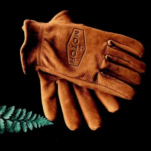 Retro Cowhide Unisex Motorcycle Gloves