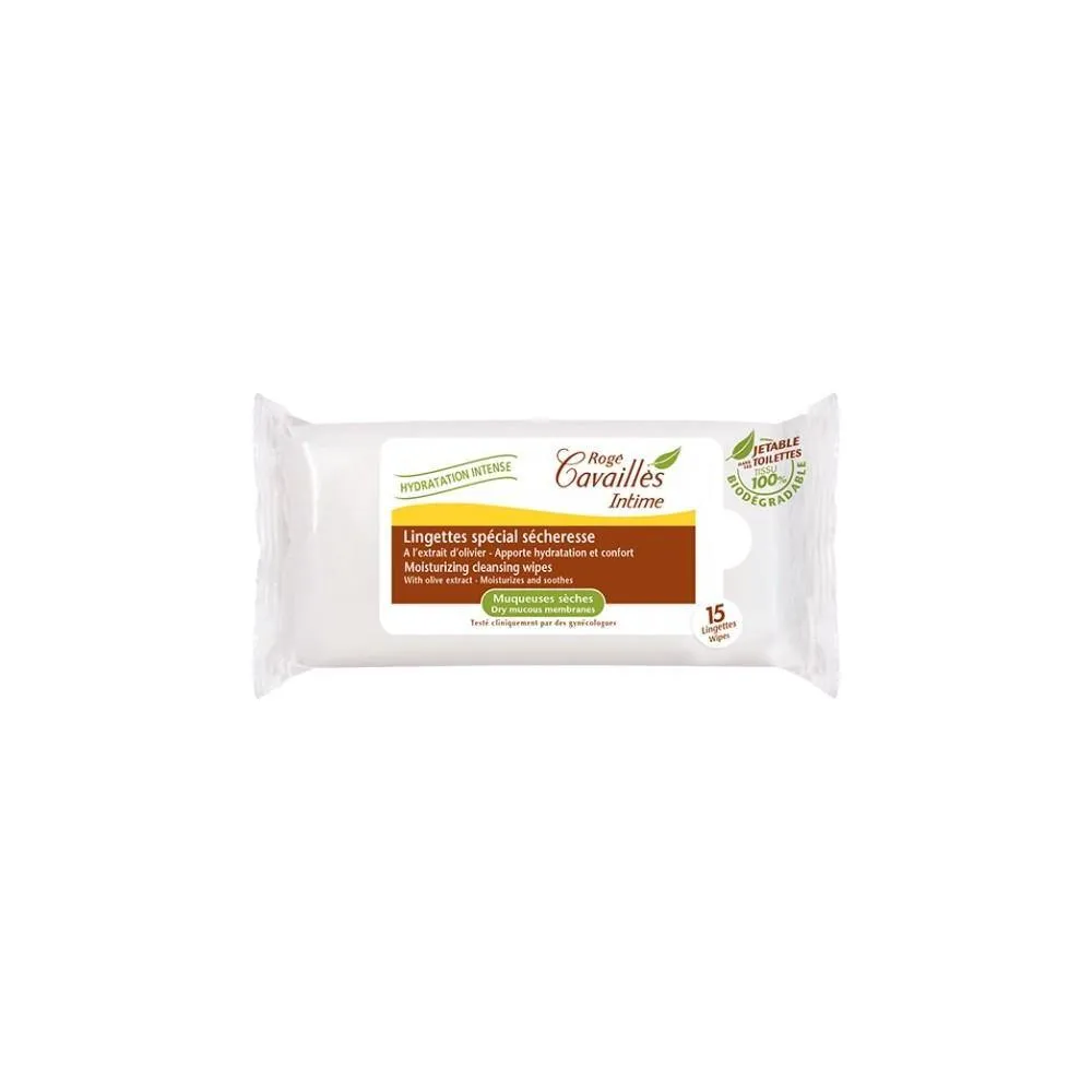 Roge Cavailles Intime Lingettes Hydratantes 15 Lingettes