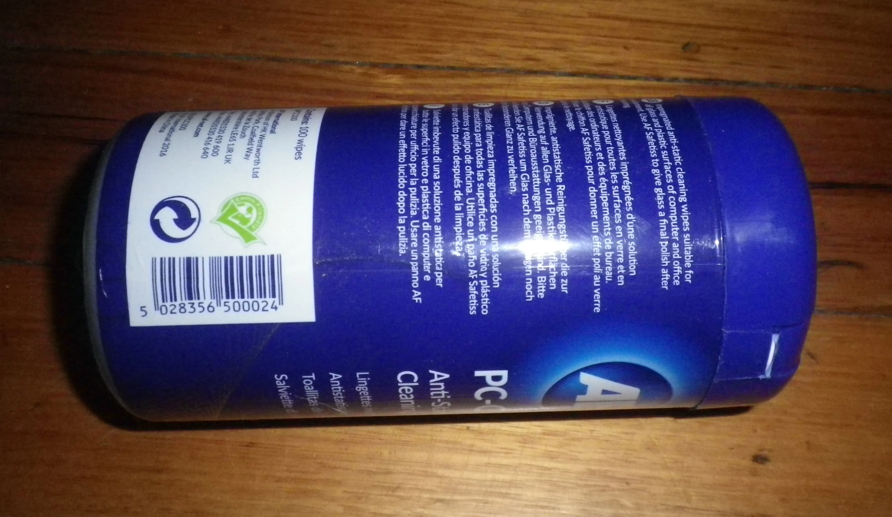 SafeClens PC-Clene Multi Purpose AntiStatic Wipes (Pkt 100) - Part # APCC100