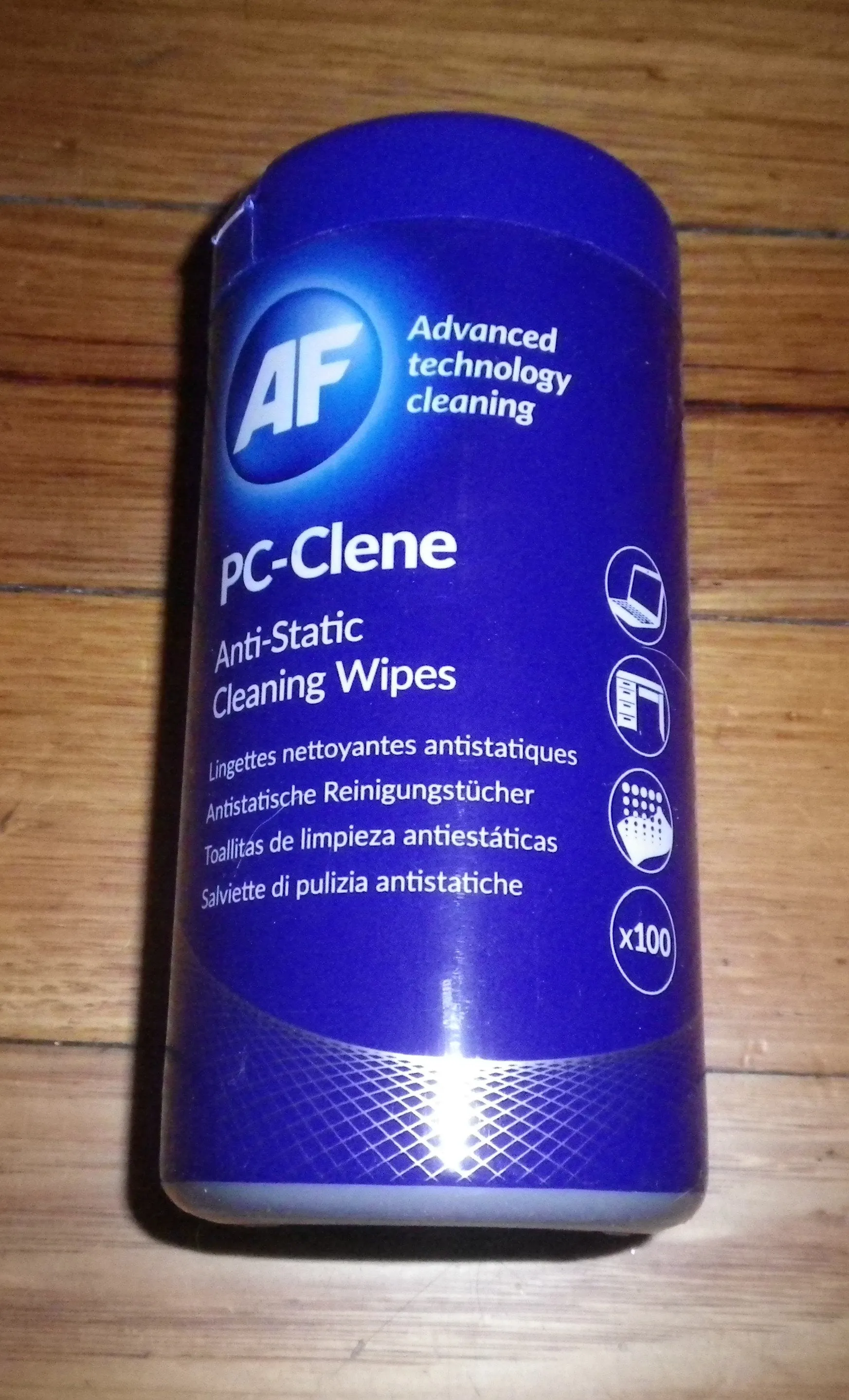 SafeClens PC-Clene Multi Purpose AntiStatic Wipes (Pkt 100) - Part # APCC100
