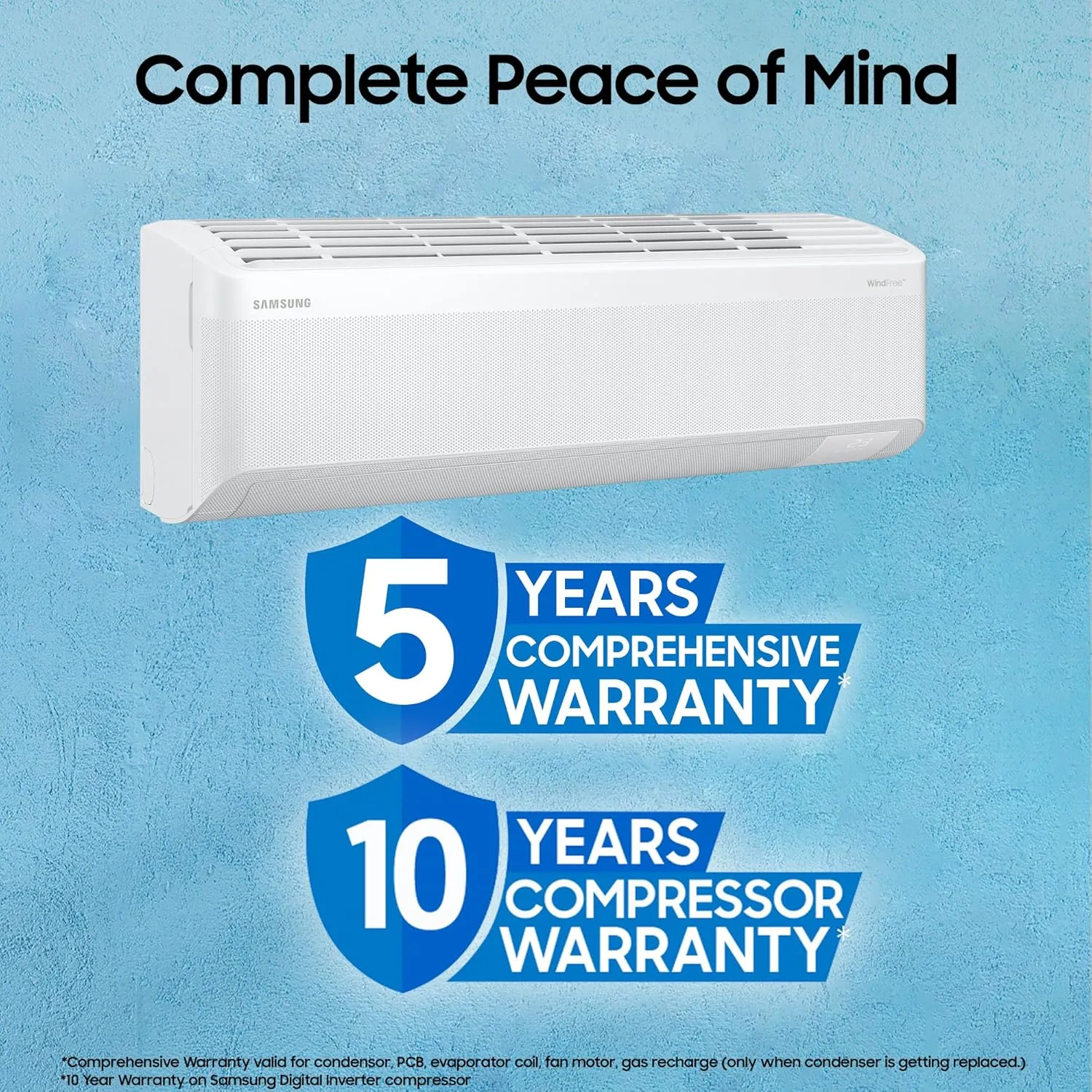 Samsung AR60F19D1ZW 1.5 Ton 5 Star Windfree AI Inverter Smart Split AC (WiFi, Copper, Digital Inverter, 4 Way swing)