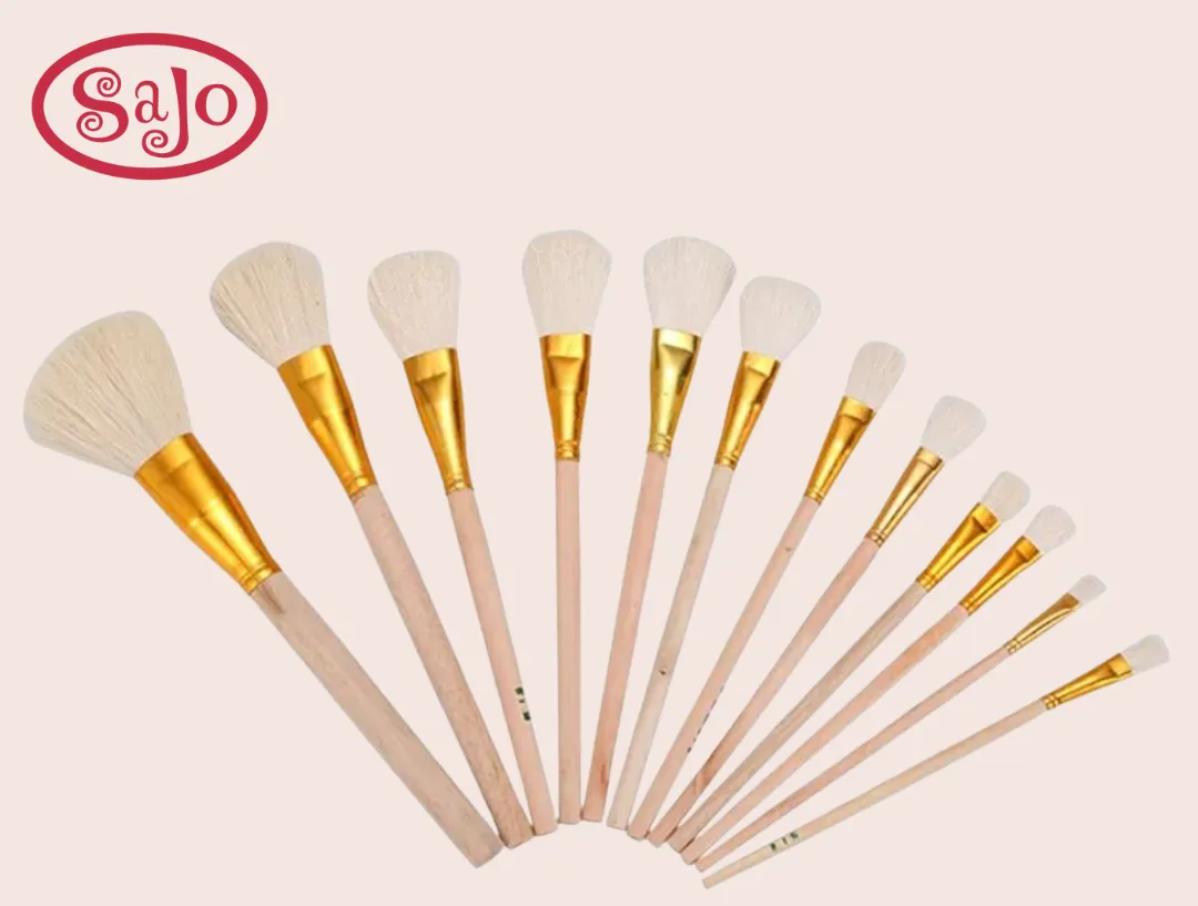 Soft Bristle Brushes - Set of 6 Glaze Brushes