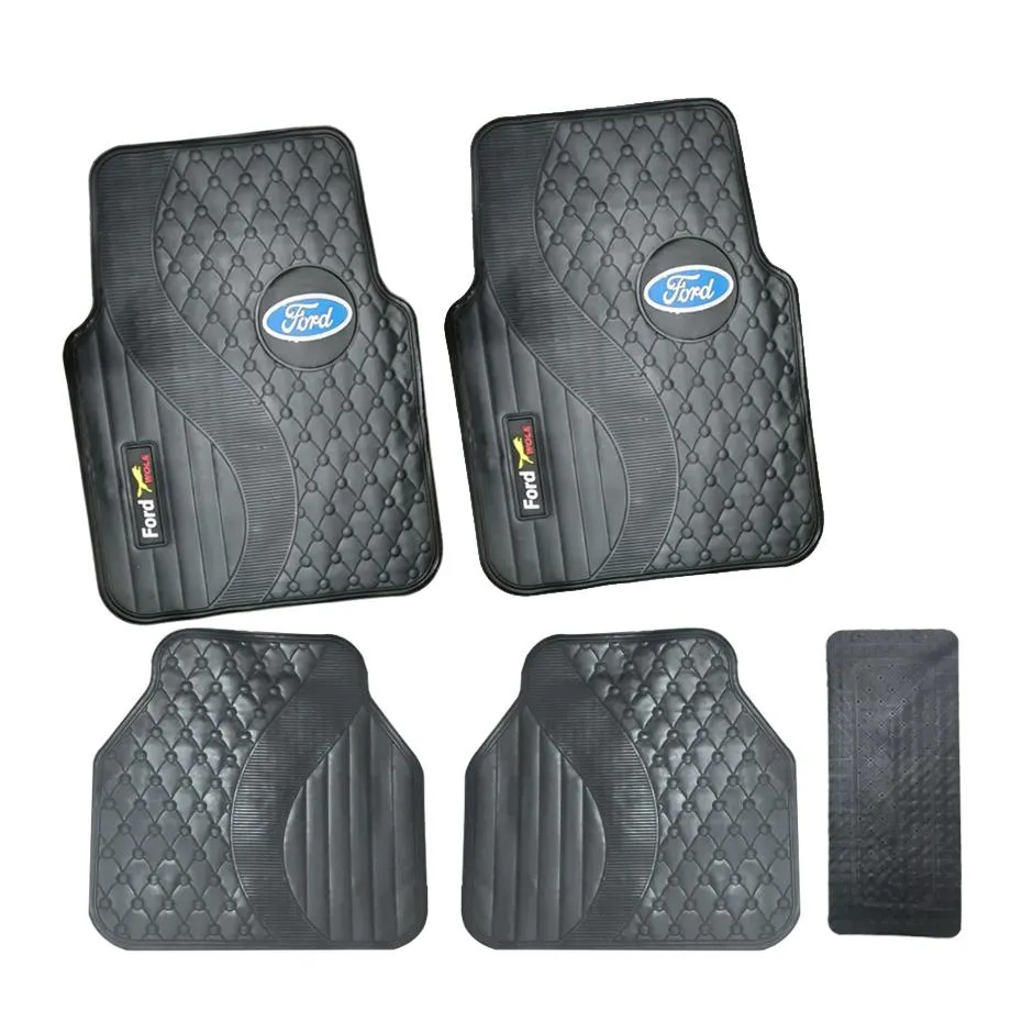 Suitable To Fit - 5-Piece Ford Branded Rubber Car Mats