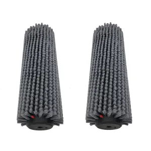 Tornado® 13" Gray Soft Bristle Cylindrical Floor Scrubbing Brushes (#93121.1) for the 'Vortex 13' CRB Scrubber - Pack of 2