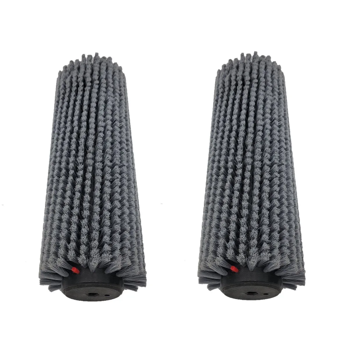 Tornado® 13" Gray Soft Bristle Cylindrical Floor Scrubbing Brushes (#93121.1) for the 'Vortex 13' CRB Scrubber - Pack of 2