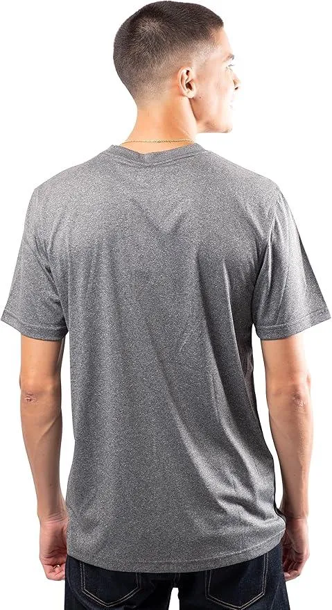 Ultra Game NBA Official Men’s Super Soft Supreme T-Shirt - Unisex, Los Angeles Clippers, Heather Charcoal|Los Angeles Clippers
