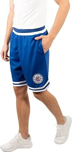 Ultra Game NBA Official Men’s Supreme Basketball Training Shorts - Unisex, Los Angeles Clippers, Team Color|Los Angeles Clippers