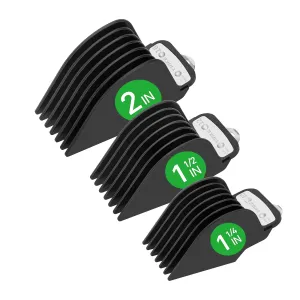YINKE Clipper Guards for Wahl Hair Clippers Trimmers with Metal Clip 1.25"/1.5"/2" NO.16 NO.12 NO.10 Fits Most Size Wahl Trimmer